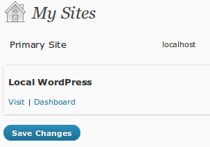User Sites MultiSite WordPress 3.0