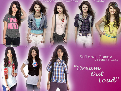 Dream out loud é a mais nova linha de roupas de Selena Gomez