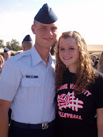 John Butler and Callie Butler at his USAF graduation from Boot Camp