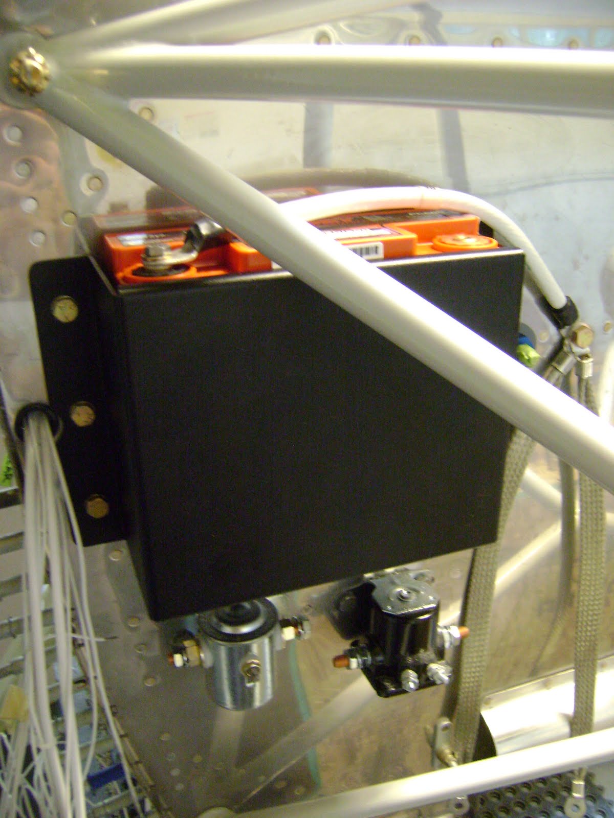 to JT's RV8 Aircraft Factory! New Battery Box Installed