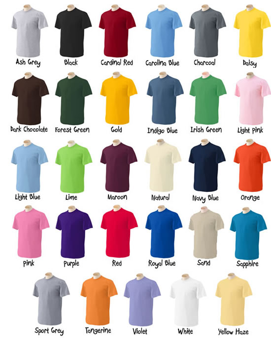 poderosos colores abril 2010 grandsler shirt color chart