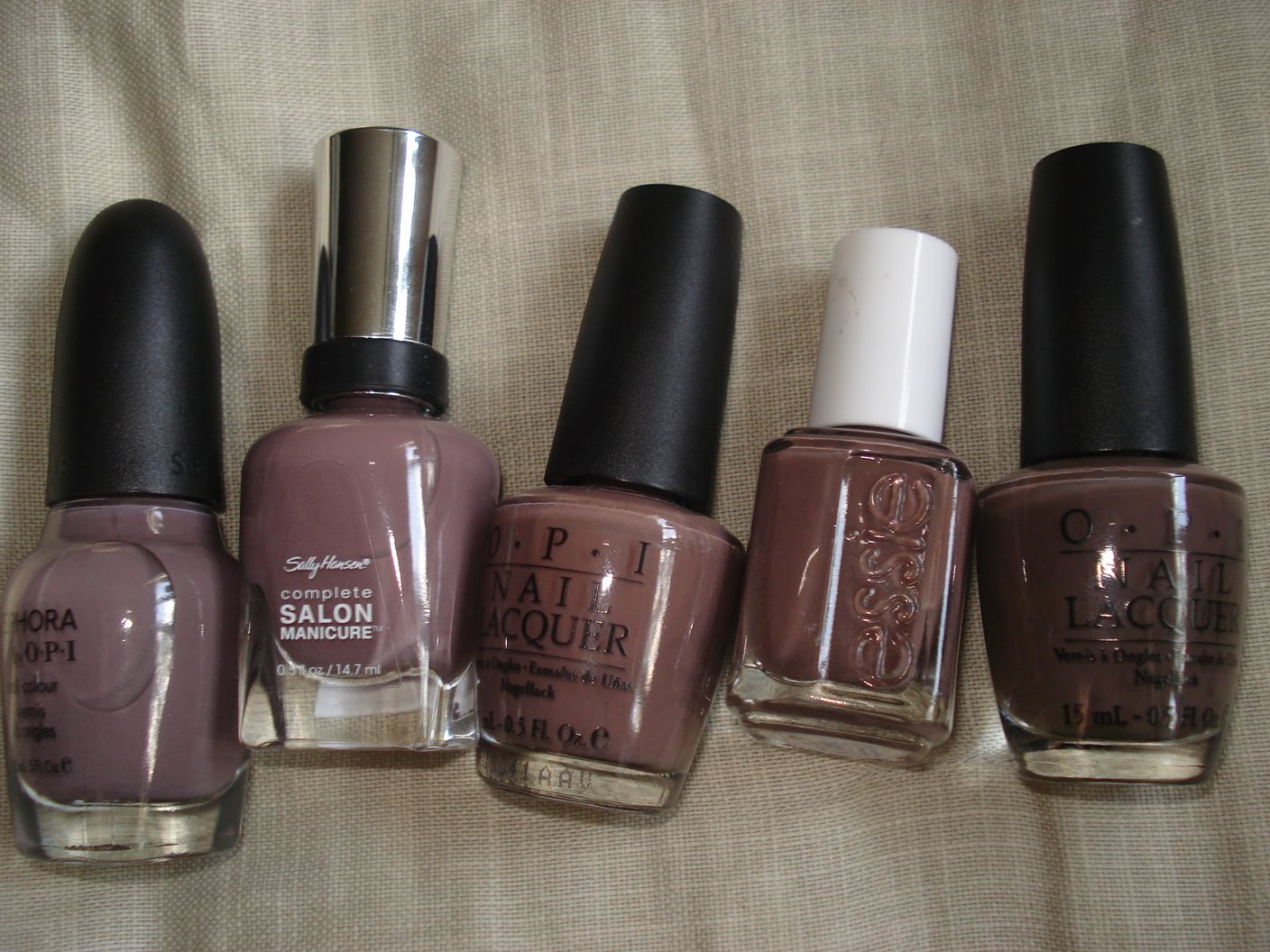 Productrater!: Taupe Nail Polish Comparisons: Bottle Pictures and Swatches