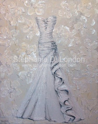 An amazing wedding keepsake Artist Stephanie London does custom paintings 