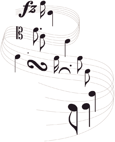 MUSIC NOTES SYMBOLS 2011 bom