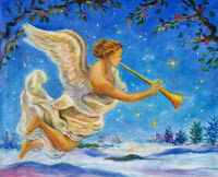 Free Christmas Angel Desktop Wallpaper