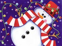 Snowman Christmas Desktop Wallpaper