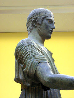 The Charioteer of Delphi or Heniokhos (474 B.C.), photo by Olga Diez aka Caliope at Flickr (2006)