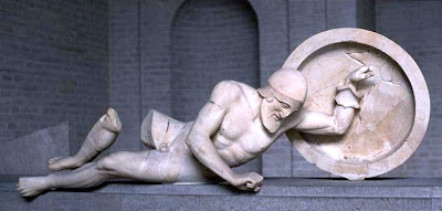 Dying warrior, from the Temple of Aphaia (Aegina)