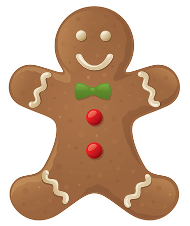 Free Kids Christmas Craft Project - Paper Gingerbread Man