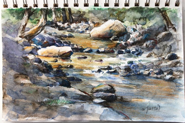 creek sketch