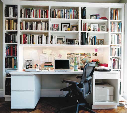 Siri Hustvedt's writing desk. Photograph: Eamonn McCabe