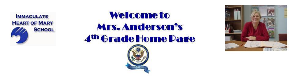 Mrs. Anderson's 4th Grade Homepage