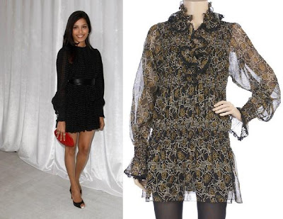 Freida Pinto Azzaro dress Fashion Show Beverley Hills