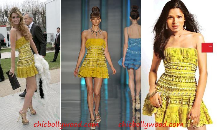 Freida Pinto Cosmopolitan India March 09 Christian Dior Mischa Barton Paris Fashion Week