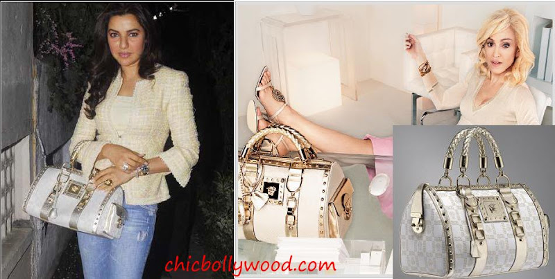 Kahkashan Patel Myrah Spa Versace Madonna Bag