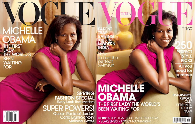 Michelle Obama Vogue India Vogue US cover Jason Wu magenta dress