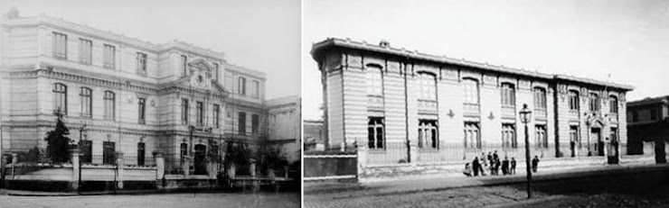 Antiguo Pedagógico (Alameda) y Liceo de Aplicación.