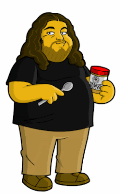 Lost Hurley mantequilla de maní Simpson