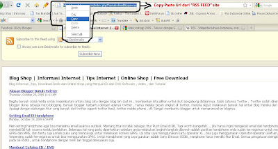 copy paste url feed