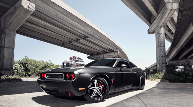 The latest Dodge Challenger SRT8 at the coming SEMA demo future week in Las