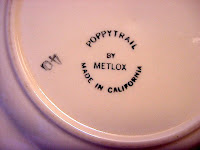 Metlox Red Rooster Salad Plate (Bottom Mark - click for full size view