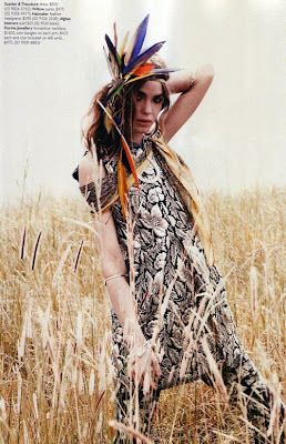 Bambi Northwood Blyth in feathered haedband