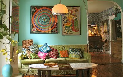 romantic boho interior