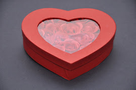 Heart box with Roses and Chocolates