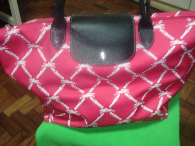 ... product!!!! SUCCESS!! My very clean, pretty in pink Longchamp LM bag