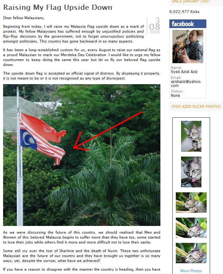 ** MalaysianShares Blogspot ** Malaysia Flag Was Raising Half Pole