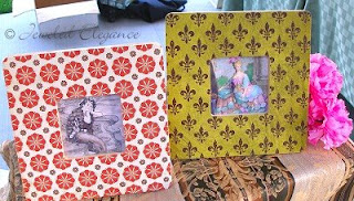 Hand Tinted Vintage Engravings in Beautiful Hand Altered Picture Frames