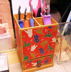 organizing jewelry tools in the studio