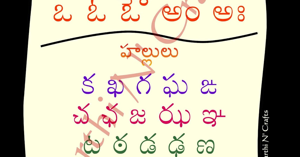 Telugu People in Mumbai Telugu Alphabets Know the letters in Telugu