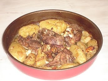 Greek Roast Lamb With Potatoes And Feta Cheese Recipe