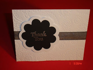 DIY Black and White Wedding: Thank You cards for Bridal Shower gifts
