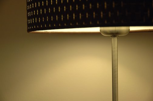 reading lamp in Seagrass suite
