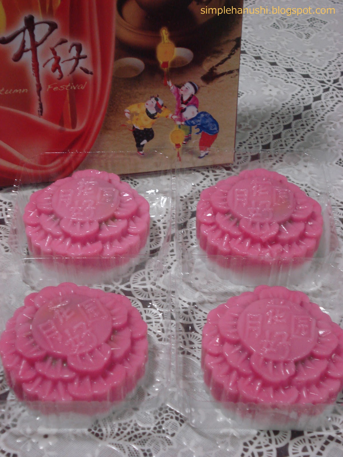 Simply Hanushi Red Bean Paste Jelly Mooncakes