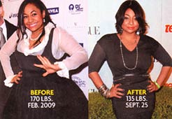 She attributes her weigh loss