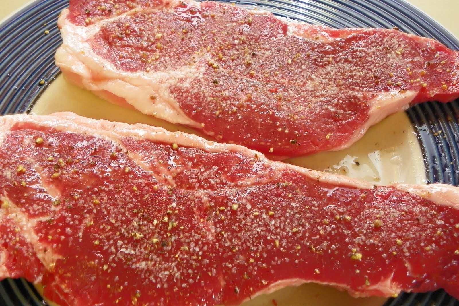 Having Fun in the Kitchen! New York Strip Steak with Angel Hair Pasta