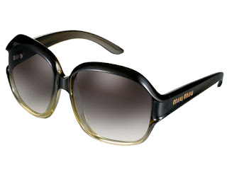 كلاس لصبايا لحلوين بس Miu+Miu+two+toned+black+and+yellow+large+round+sunglasses