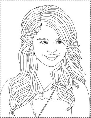 Selena Gomez Printables on Free Coloring Pages Selena Gomez Coloring Pages