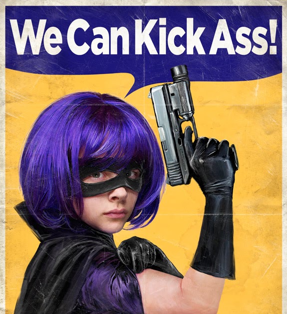 Movie Poster KICK ASS 2 Hit Girl & Kick-Ass 2013 Super Hero Action Crime Comedy 