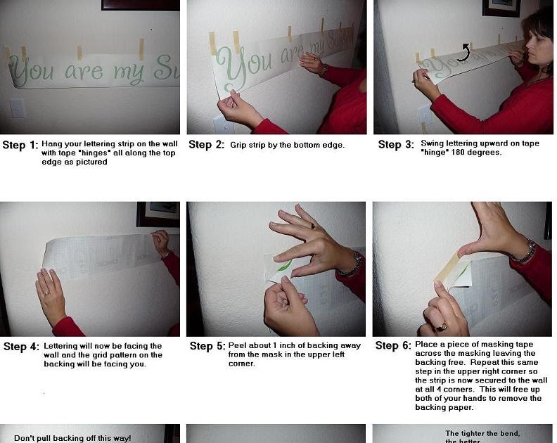 Nancy's Vinyl Wall Art How to Apply Wall Art