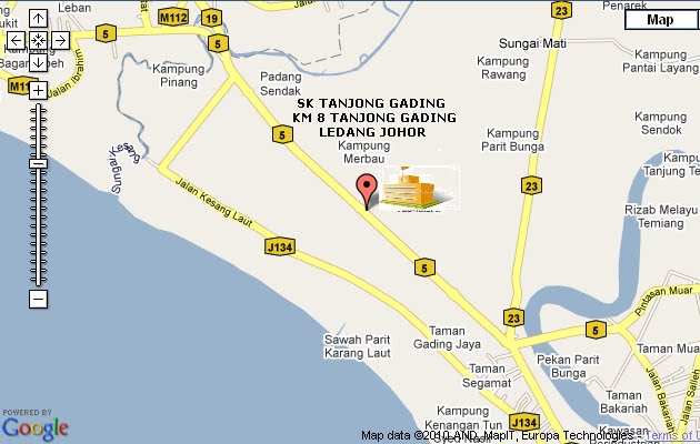 Peta SK Tanjong Gading