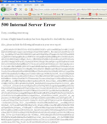 youtube error message
