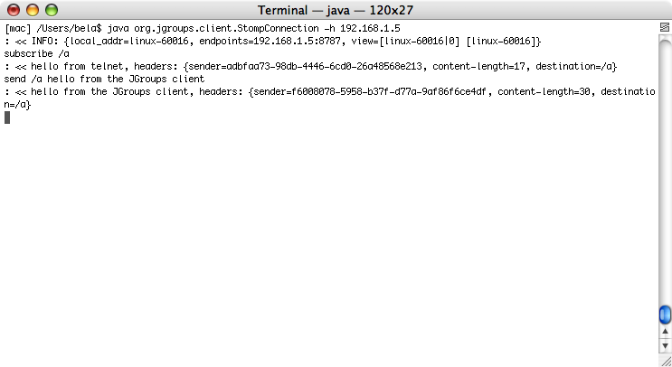 jgroups sample