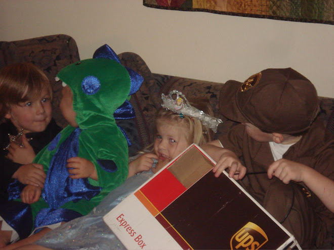 The Halloween Crew: Aiden, Kieren, Anna, and Gavin