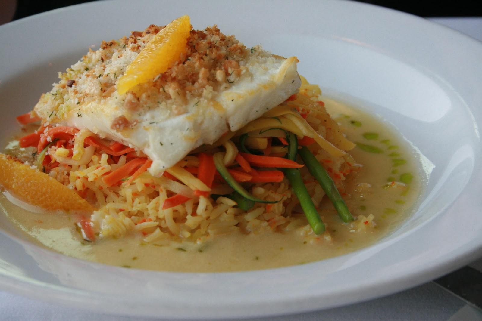 sweet and savory seven Orange Tarragon Halibut