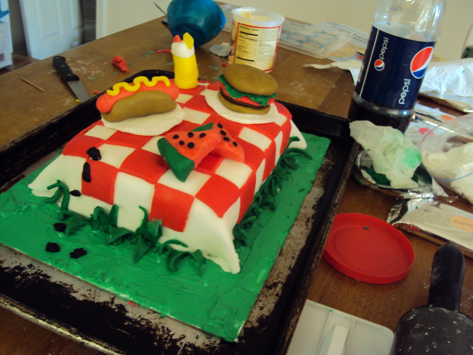 Picnic Table Cake
