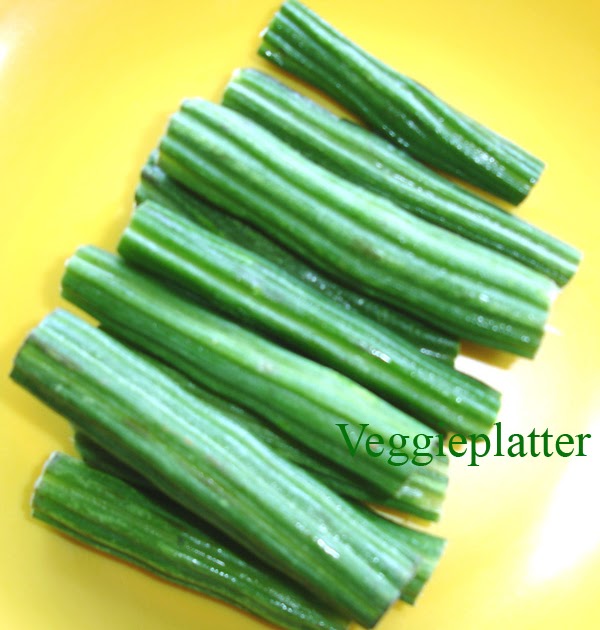 Veggie Platter Nuggekayi Palya (Drumsticks Curry)